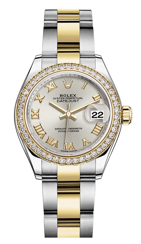 rolex lady-datejust 28 white gold & diamonds|rolex datejust 28mm two tone.